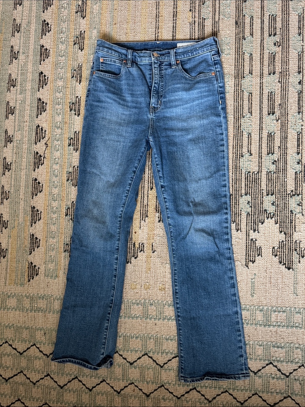 GAP Medium Blue Kick fit high rise Jeans